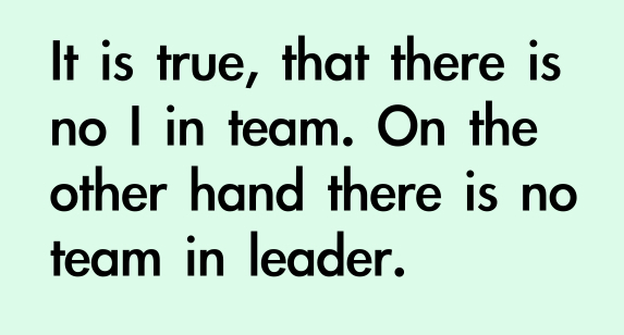 There is no team in leader
